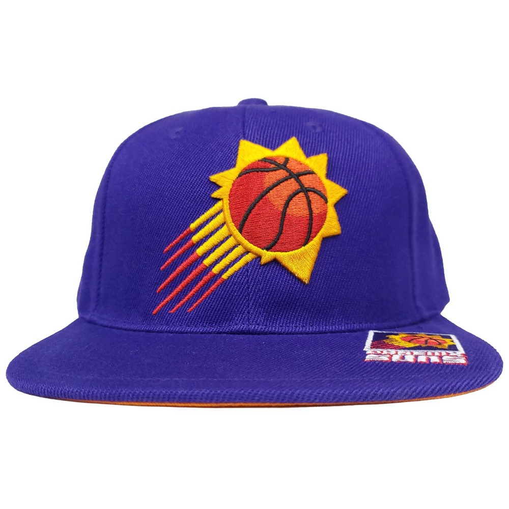 Phoenix Suns Mitchell & Ness Snapback Hat Cap 3D Logo Bill Team Logo Purple New